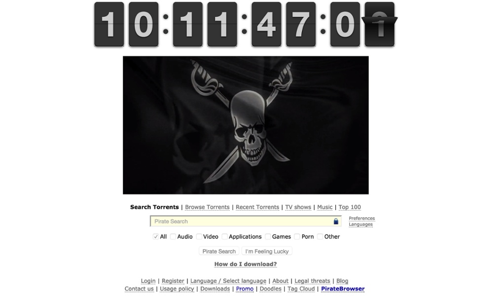 Countdown timer hints at Pirate Bay return