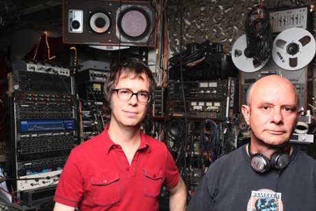 Ben Folds, left, and novelist Nick Hornby collaborated on the album Lonely Avenue in 2010.