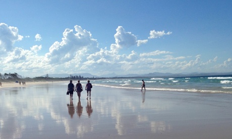 Byron Bay at lowtide