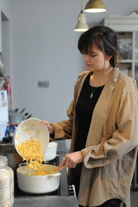Making ham hock soup