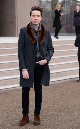 Nick Grimshaw at last year's London Collections: Men Autumn/Winter 2014