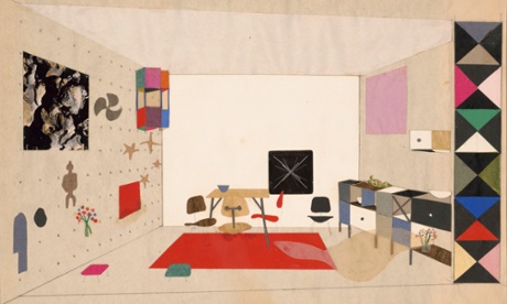 Inside story: collage of room display for An Exhibition for Modern Living, 1949.