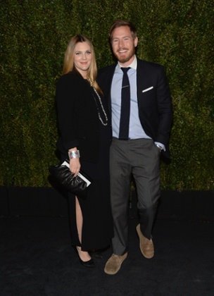 Drew Barrymore with her husband, Will Kopelman