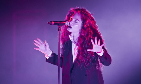 Lorde performing live