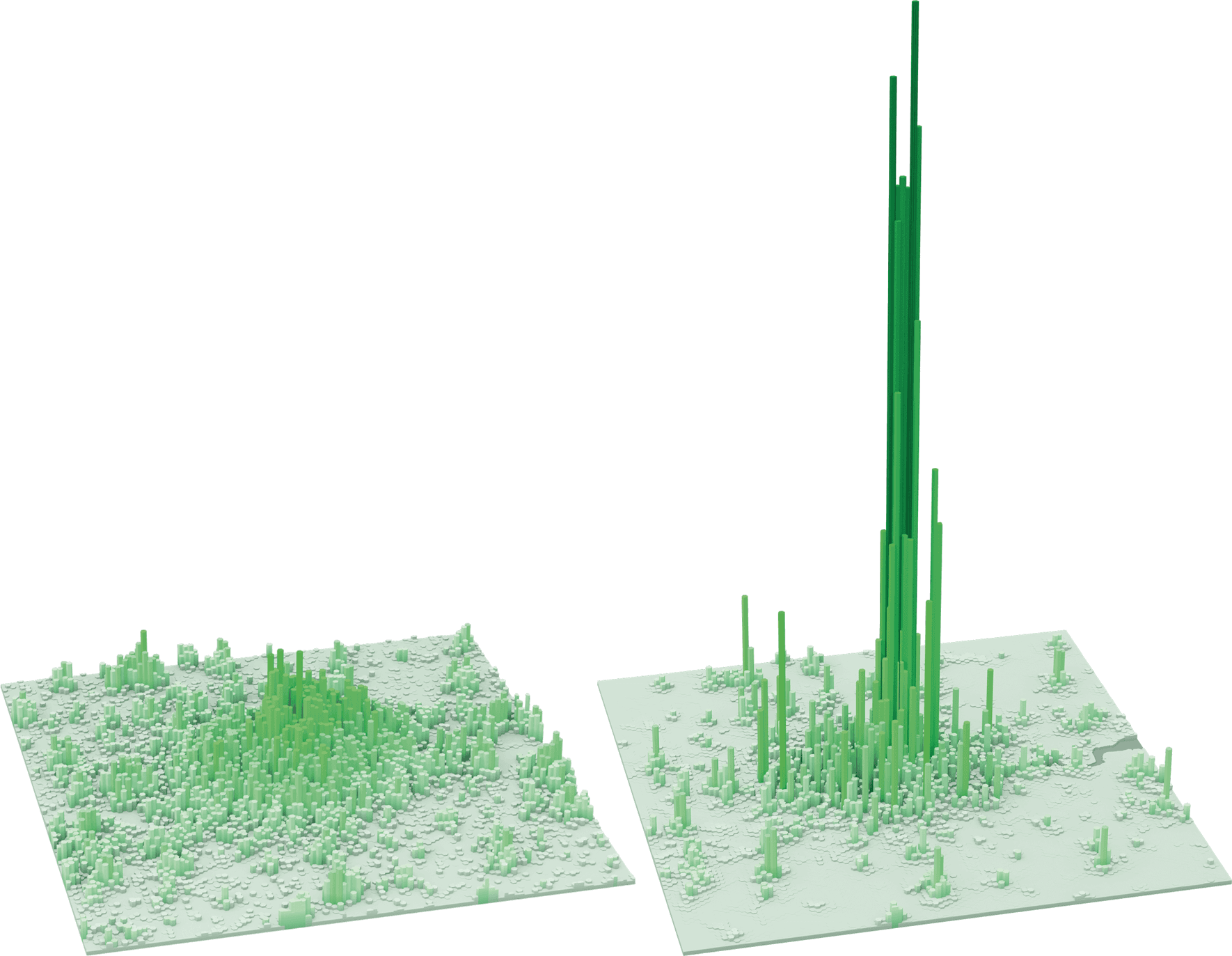 Residential and employment densities are highly divergent in London, fuelling the need for intense commuting patterns.
