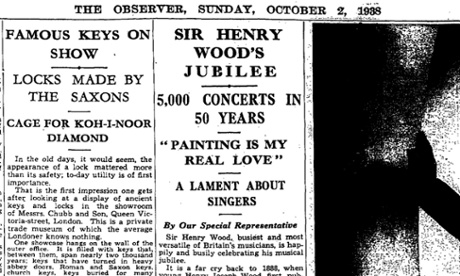 The Observer, 2 October 1938.