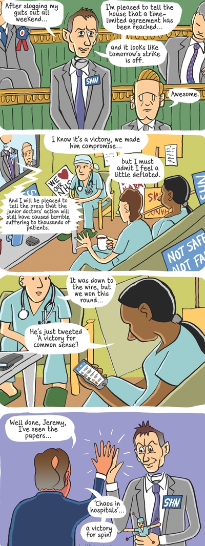The junior doctors' strike is off: so who won? – cartoon | Health &  wellbeing | The Guardian