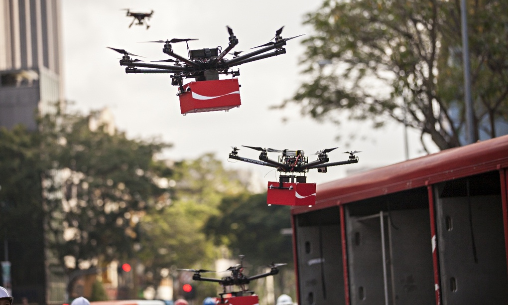 Delivering pizza, making films ... now safety fears grow over use of drones