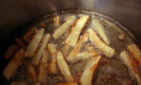 In the fryer.