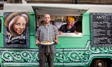 Simon Luardo with his Luardo's food van.