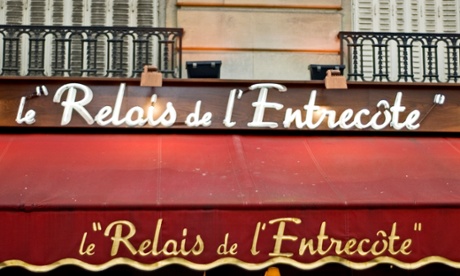 The real Le Relais de l'Entrecote in Paris.