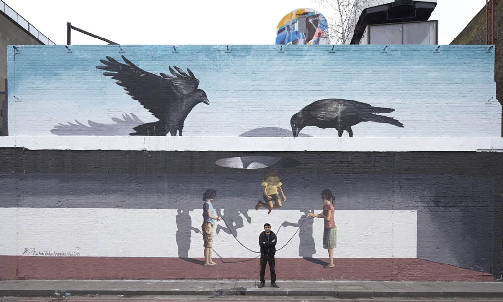 Tehran's answer to Banksy: Medhi Ghadyanloo hits Britain