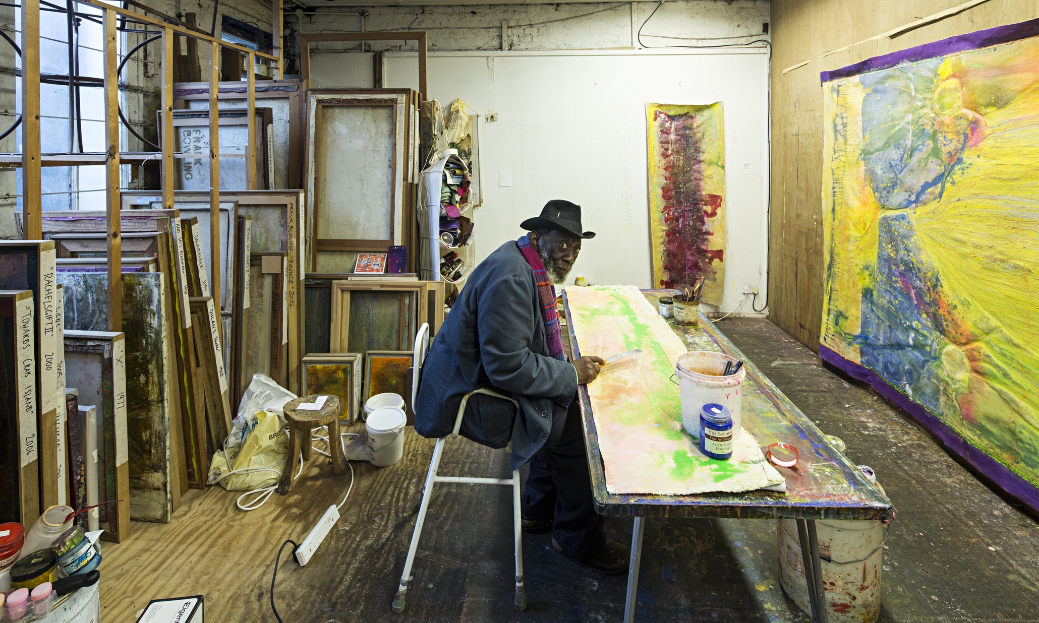 Where I work: artist Frank Bowling