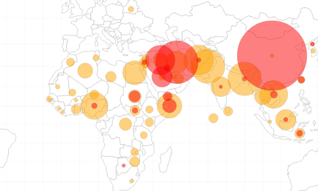 Executions and death sentences worldwide: interactive