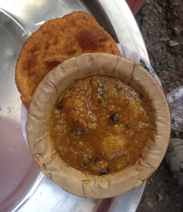 Kachoris and subzi.