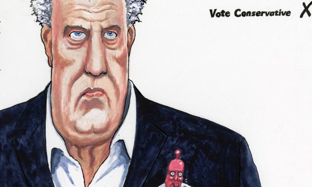 Steve Bell on Jeremy Clarkson – cartoon