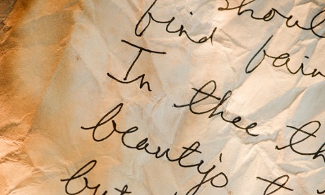 Handwritten poetry
