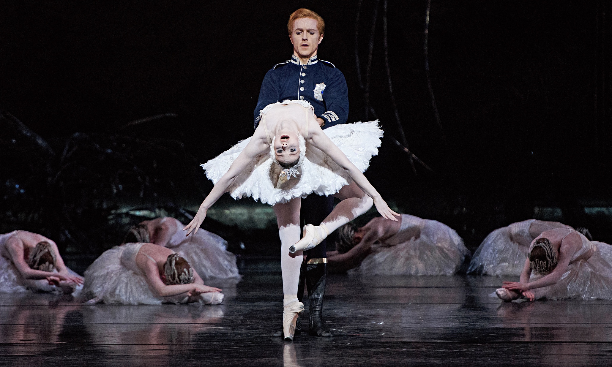 Swan Lake review – duets to die for in Royal Ballet's disco hell - The Guardian