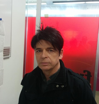 Gary Numan in the Guardian offices 18 March 2015