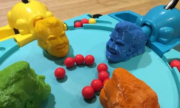Jeremy Clarkson immortalised with Hungry Hippos heads