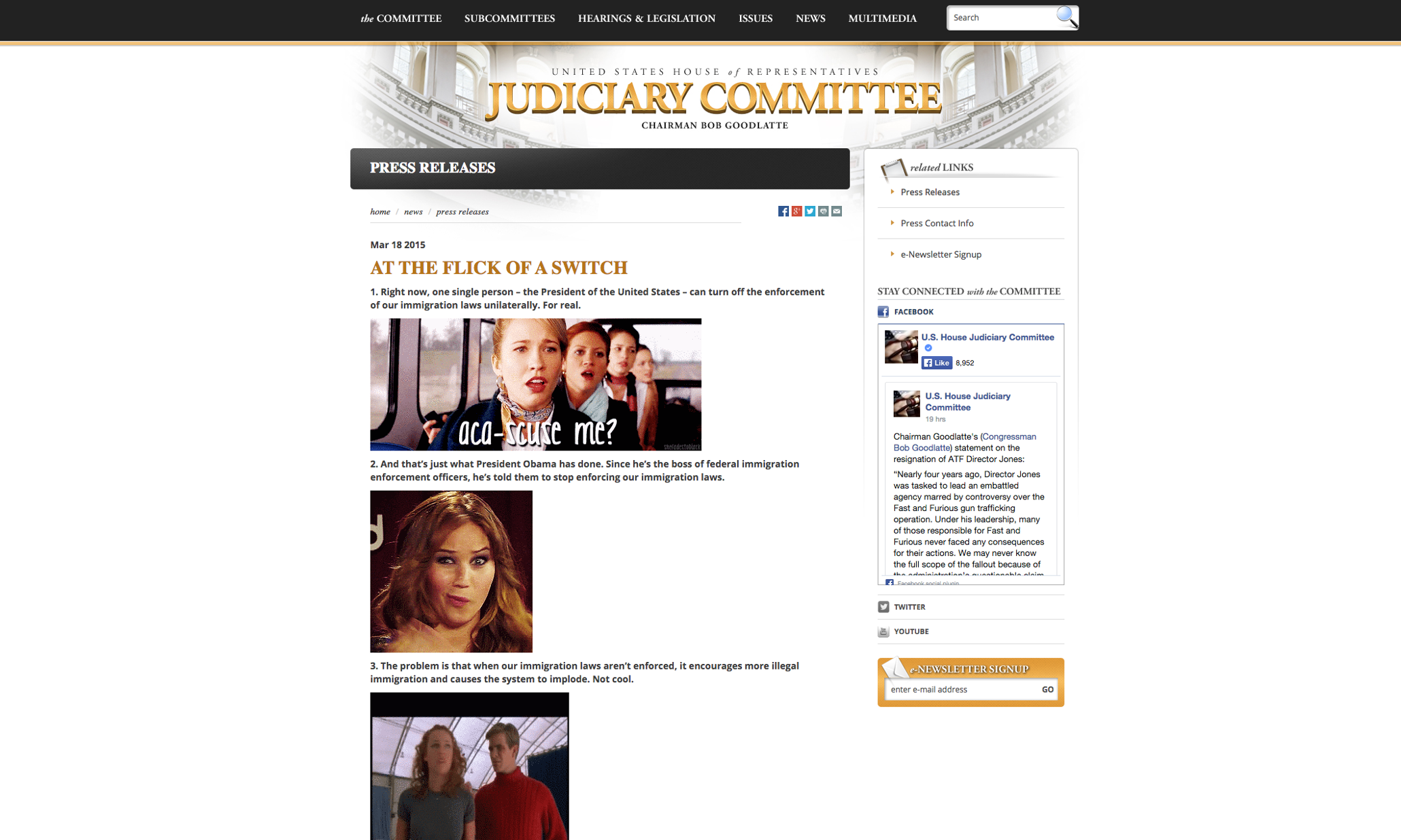 Republicans' new weapon against Obama's immigration plan: celebrity gifs