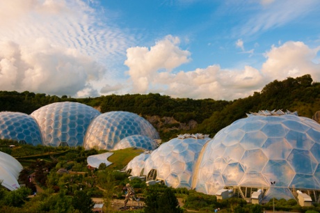 Biomes at the Eden Project in Cornwall