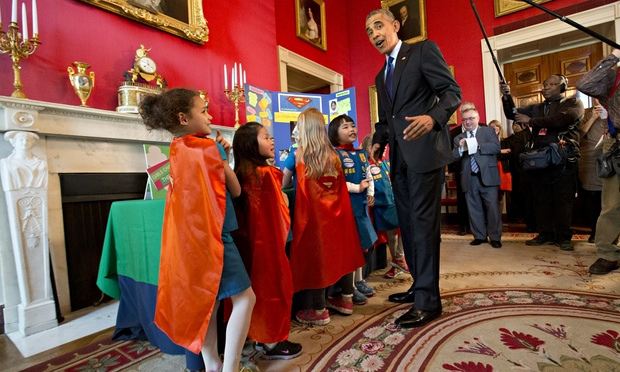Obama hosts White House science fair: 'I want to thank you for inspiring me' – video