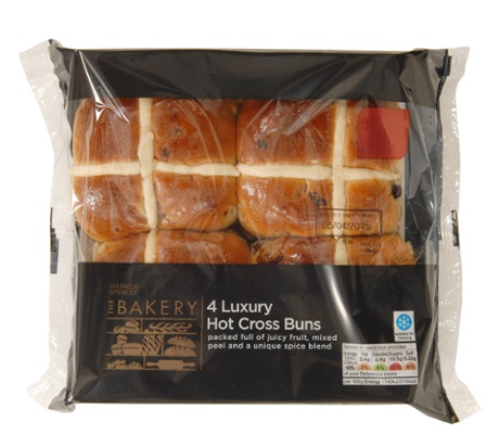 M&S Luxury Hot Cross Buns