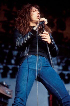 David Coverdale of Whitesnake on stage at Donington Monsters of Rock, August 1981.