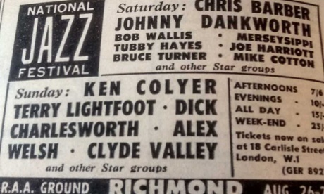 An advert in Melody Maker for the forerunner of the Reading festival, 1961.
