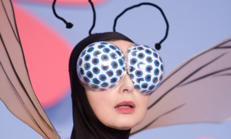 Isabella Rossellini as a Bee in her series 'Green Porno'.