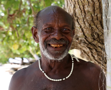 Ansalem: “Look at me. I eat fresh fish every day, fruit from the forest and drink coconut water when I’m thirsty.”