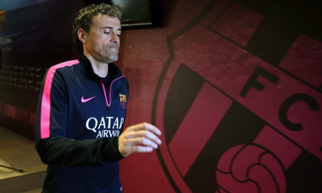 FC Barcelona's head coach, Spaniard Luis Enrique Martinez, leaves after addressing a press conferece at FC Barcelona's sport complex in Sant Joan Despi, outside Barcelona, northeastern Spain, 07 March 2015. The team prepares its upcoming Primera Division league match against Rayo Vallecano on 08 March at Barcelona's Camp Nou stadium.  EPA/Toni Albir
