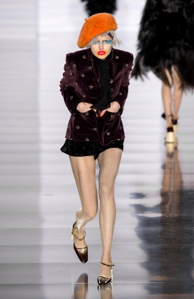 Clown faces and hunched up walks on the Maison Margiela catwalk