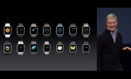Tim Cook launches the Apple Watch.