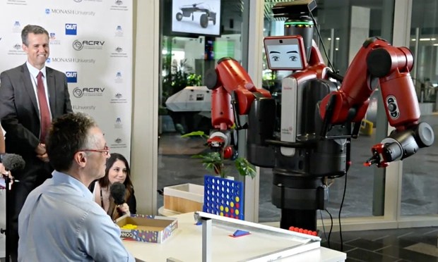 Baxter the robot is 'human safe' but not very good at Connect Four – video