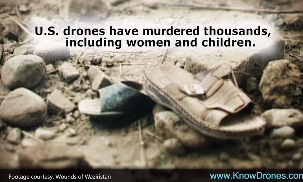 Graphic anti-drone video ad to run on television near US air force bases