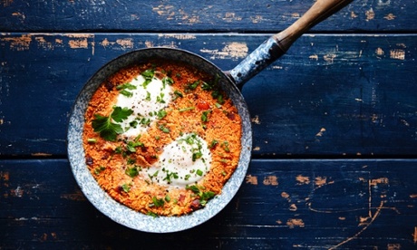 Julia Austin's Spanish-style eggs with couscous.