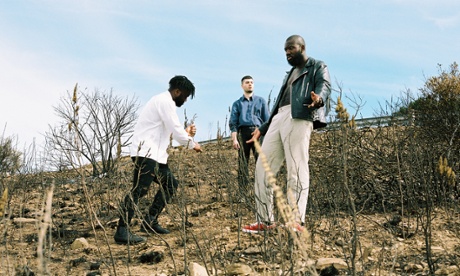 Young Fathers on top of Signal hill in Cape Town.
