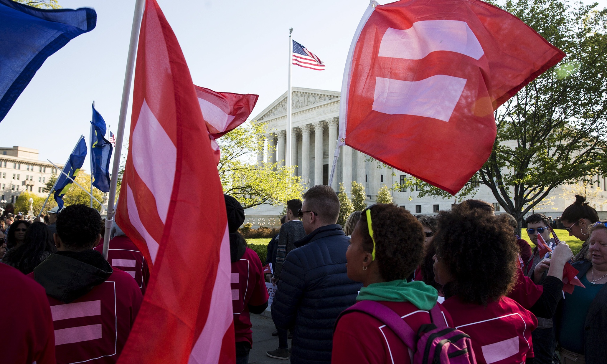 US supreme court: clues emerge as pivotal justice invokes 'millennia' of marriage – live