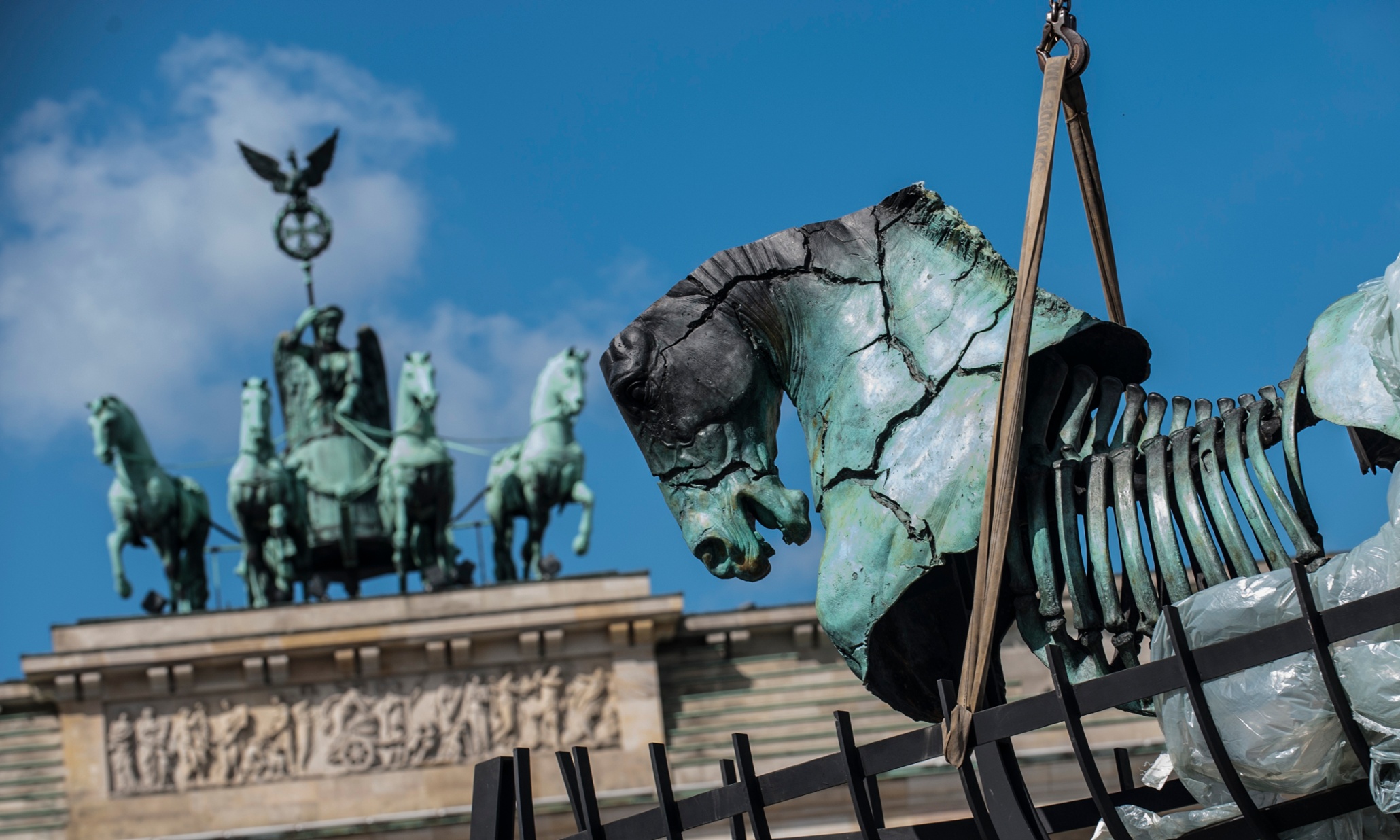 What the Brandenburg Gate's pop-up horses say about the state of Berlin's public art