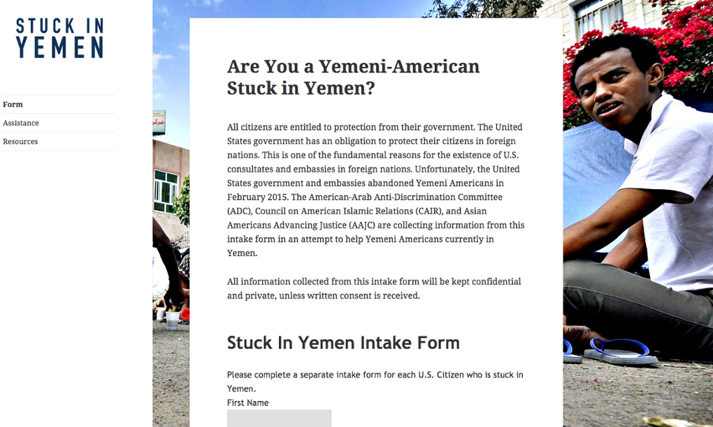 StuckInYemen.com: website offers help to Yemeni Americans trapped by war