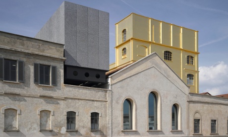 The Fondazione Prada in Milan designed by Rem Koolhaas.