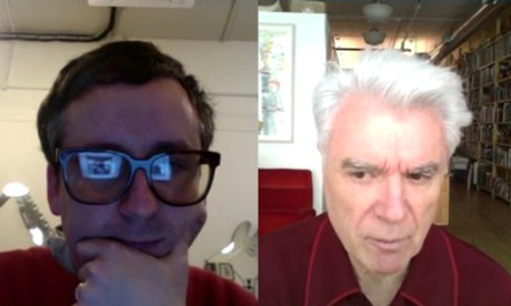 Alexis Taylor and David Byrne