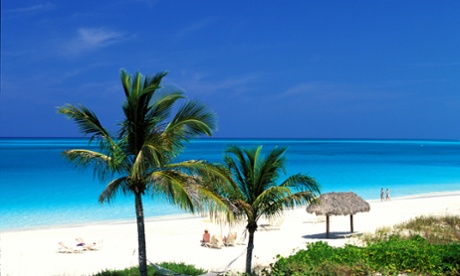 The beach on Providenciales in the Turks and Caicos Islands.