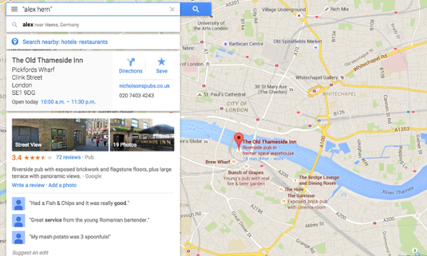 Where does Google Maps think you are?