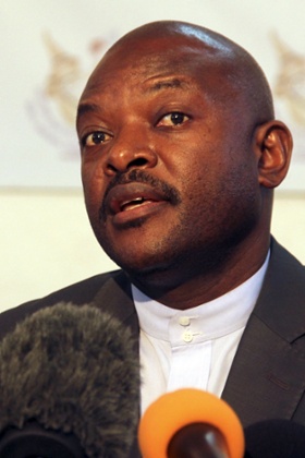 Burundian president Pierre Nkurunziza