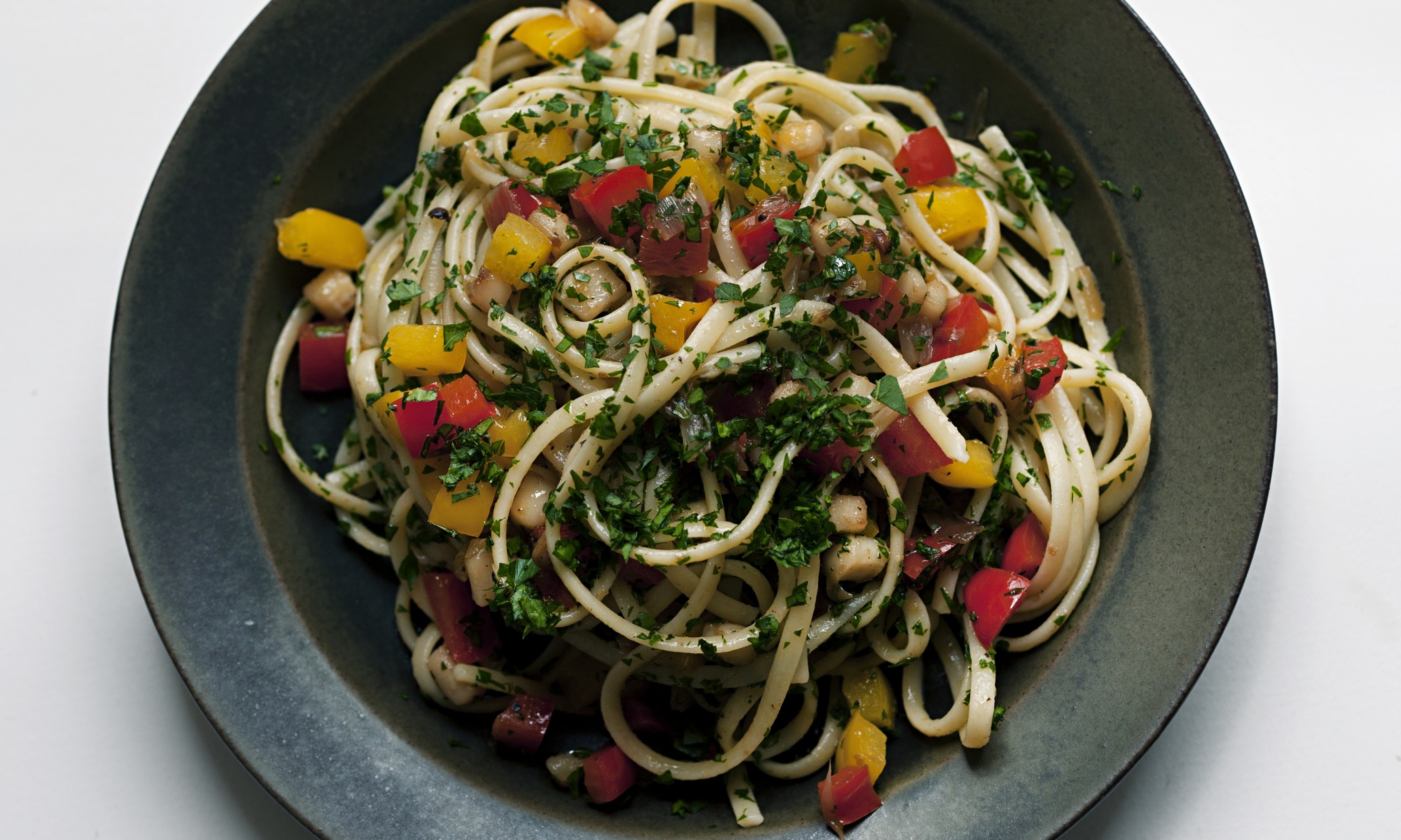 Nigel Slaters Squid With Peppers And Linguine Recipe Life And Style