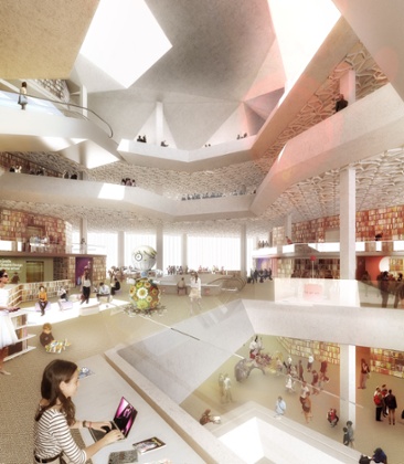 How the Future Library will look.