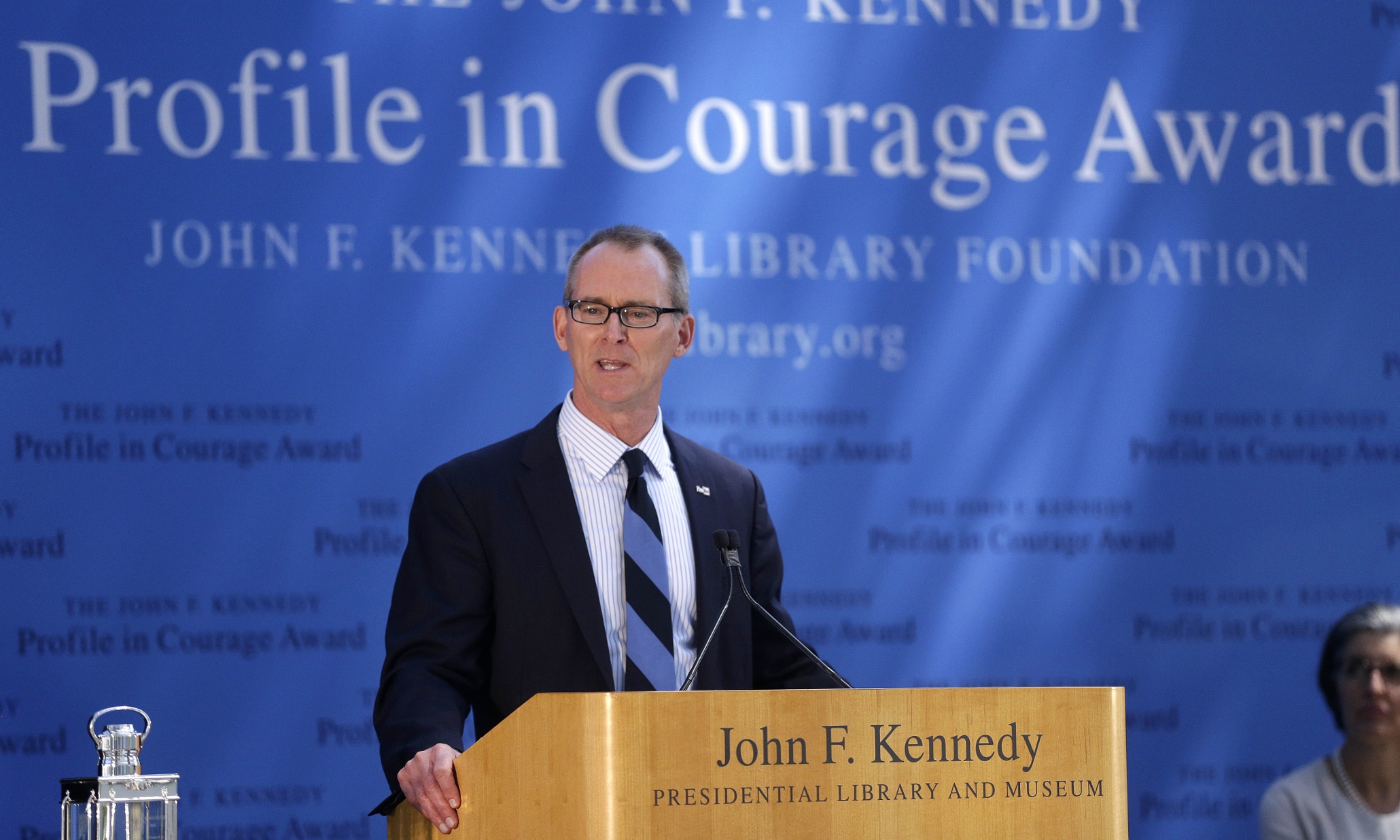 Republican who changed his mind on climate receives JFK award for courage